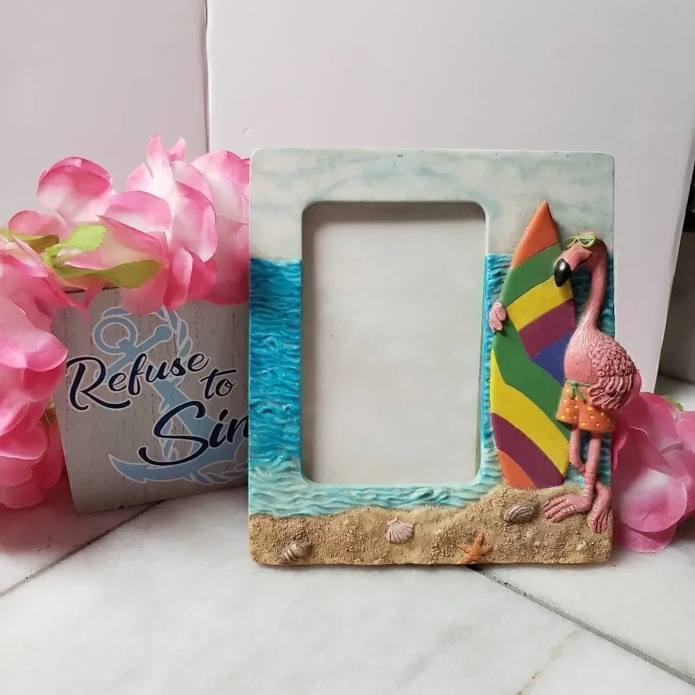 Flamingo ceramic Picture Frame 4x6